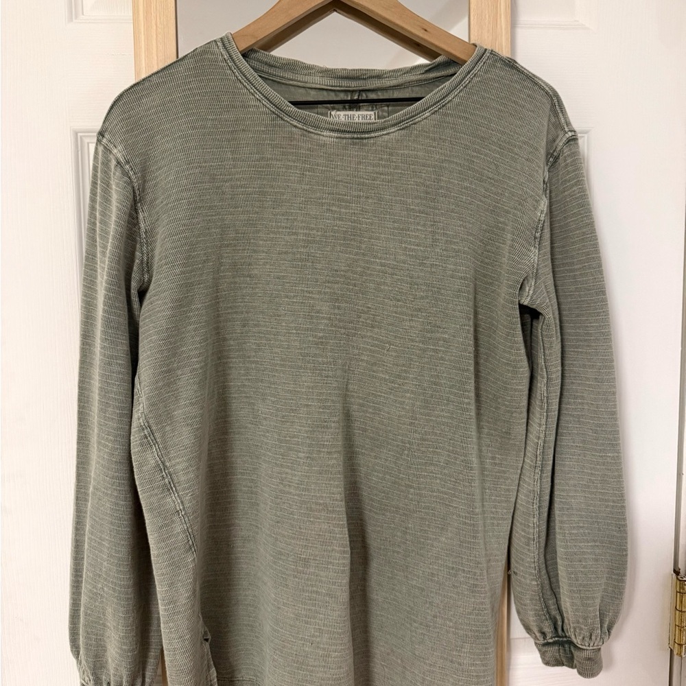 We The Free Olive Green Tunic Top
